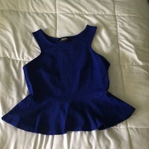 Royal Blue peplum top